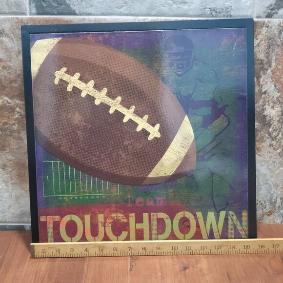 Hobby Lobby Football Sports Art Print Wall Hanging Decor - Picture 7 of 14